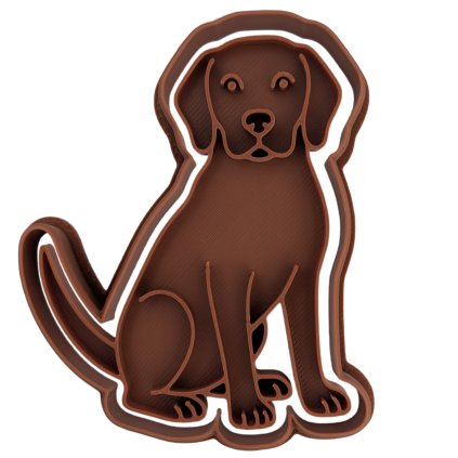 Vykrajovátko s rázítkem bavorský barvář psí motiv