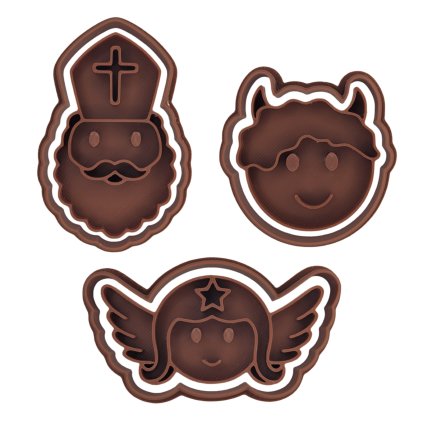 Mikulášská sada 3D vykrajovátek