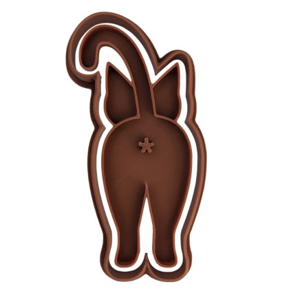 Vykrajovátko s razítkem kočka zadek