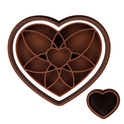 Vykrajovátko na linecké Srdce s paprsky