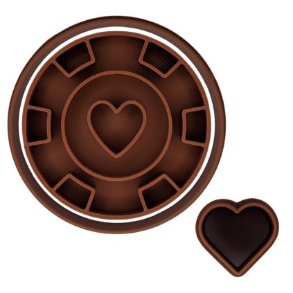 vykrajovátko na linecké svatební srdce kulaté