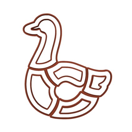 Vykrajovátko na linecké MEGA husa 3D tisk