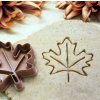 Vykrajovátko s razítkem Javorový list – detailní sušenky s podzimním motivem.