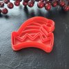 Vykrajovátko s razítkem Elfí čapka – detailní 3D otisk na vánoční sušenky.