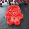 Vykrajovátko s razítkem Pan Piškot Vánoční – detailní 3D otisk pro vánoční sušenky.