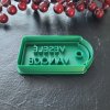 Vykrajovátko s razítkem Jmenovka na dárek – detailní 3D otisk pro personalizované sušenky.