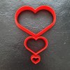 3D vykrajovátko na linecké cukroví srdce s 2 výřezy