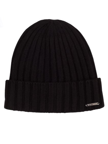černá pletená čepice