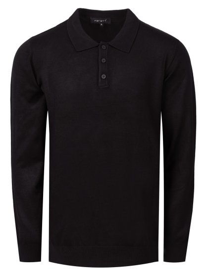 pánská černá polokošile