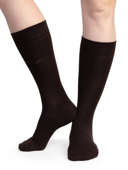 Pánské Bambusové ponožky Feratt hnědá barva