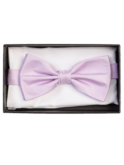 Motýlek s kapesníčkem CH128 fialový