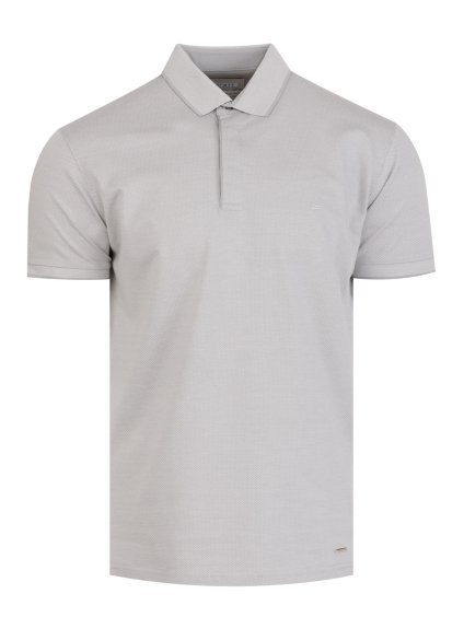 šedé polo triko
