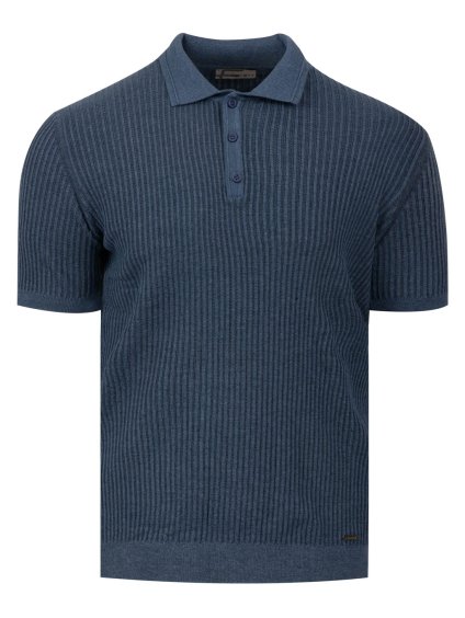 modré polo pánské