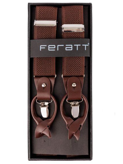 pánské hnědé kšandy