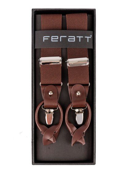 Pánské hnědé kšandy