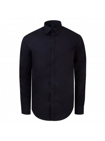 Pánská košile FERATT BLACK SLIM stretch