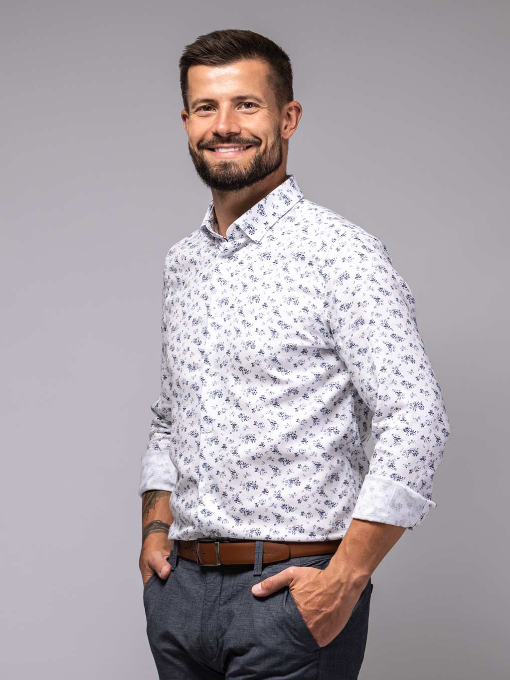 FERATT Pánská košile CAPRI SLIM bílá Velikost: XXL