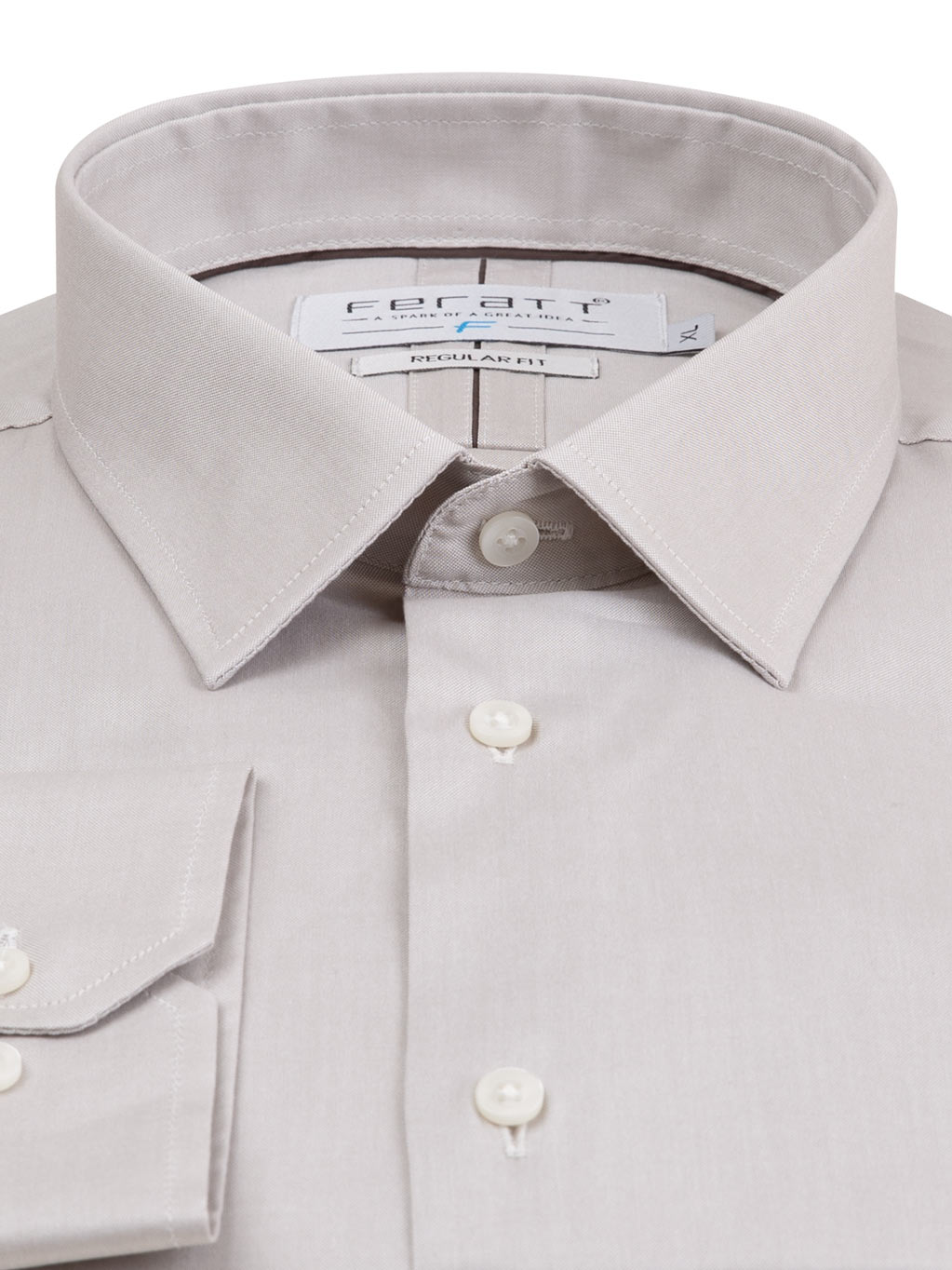 FERATT Pánská košile F-LINE NON IRON REGULAR šedá Velikost: XXL