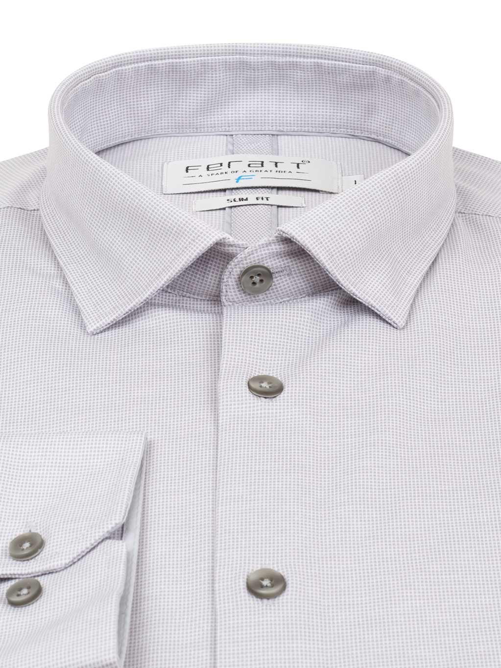 FERATT Košile MASSIMO SLIM béžová Velikost: XXL