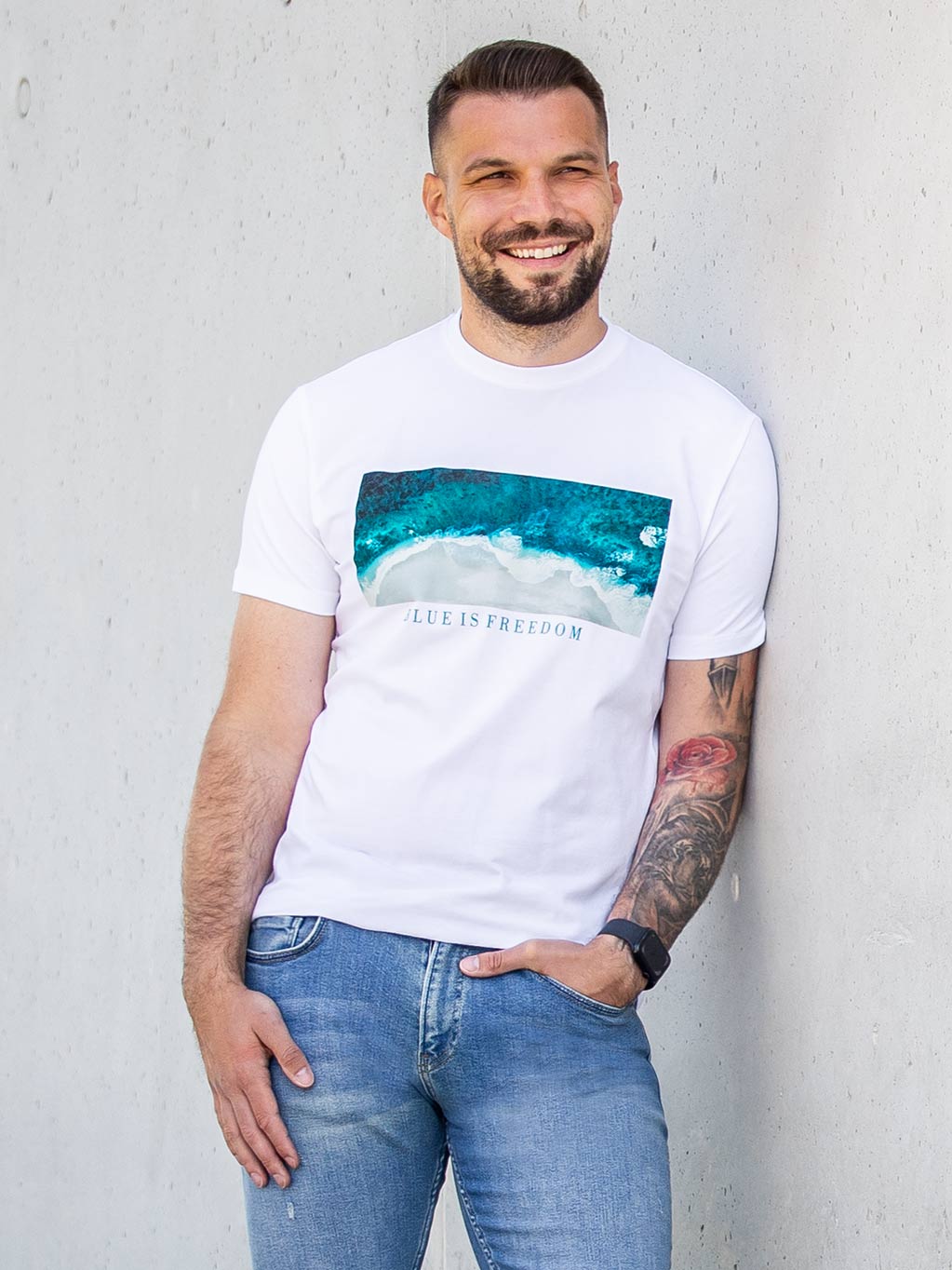 FERATT Pánské tričko TOMY bílé Velikost: XL