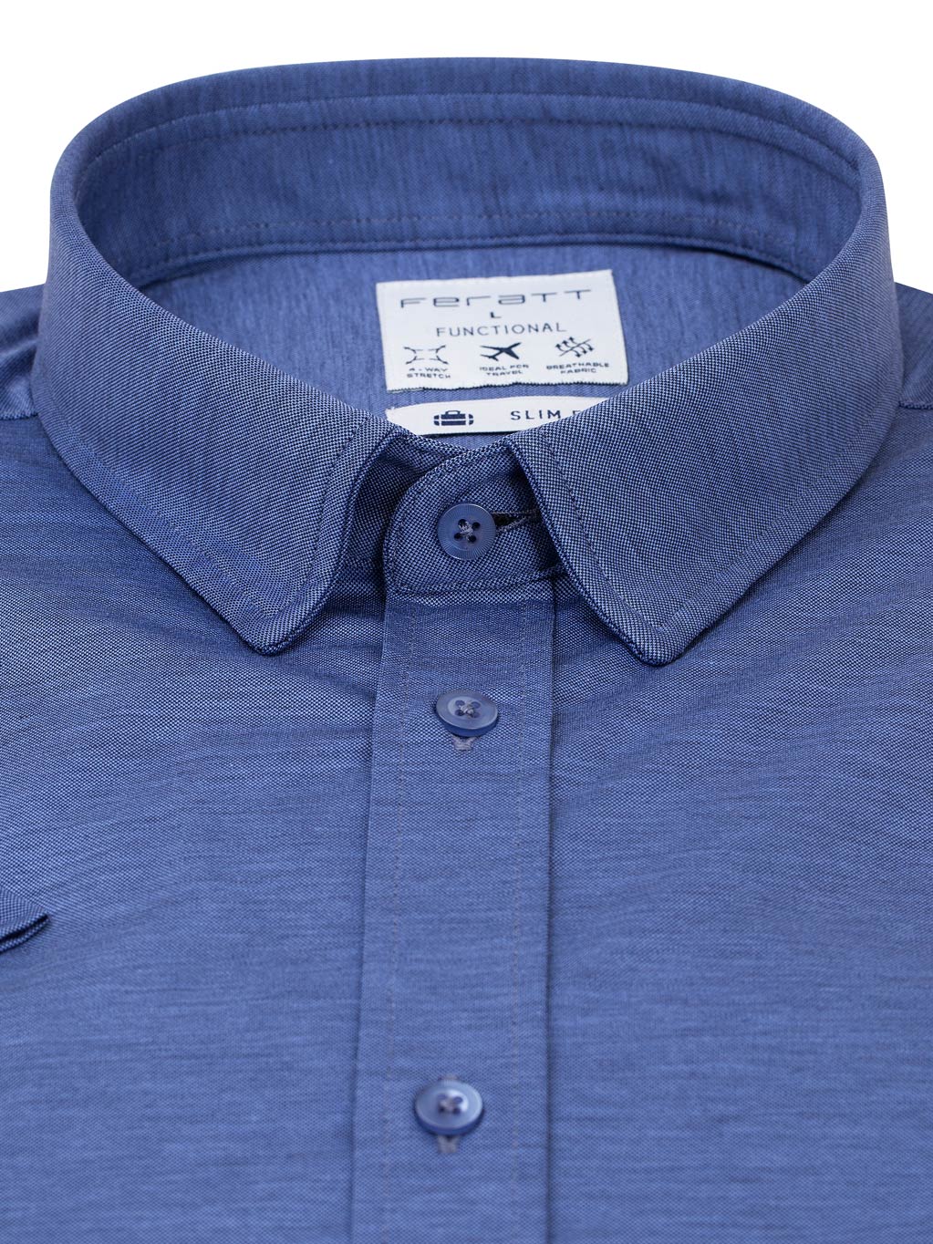 FERATT Pánská košile PERFETTO  SLIM 104 modrá Velikost: S