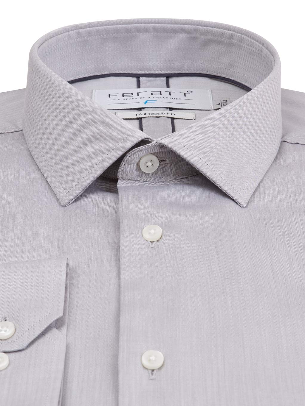 FERATT Pánská košile F-LINE LUX TAILORED šedá Velikost: XXXL