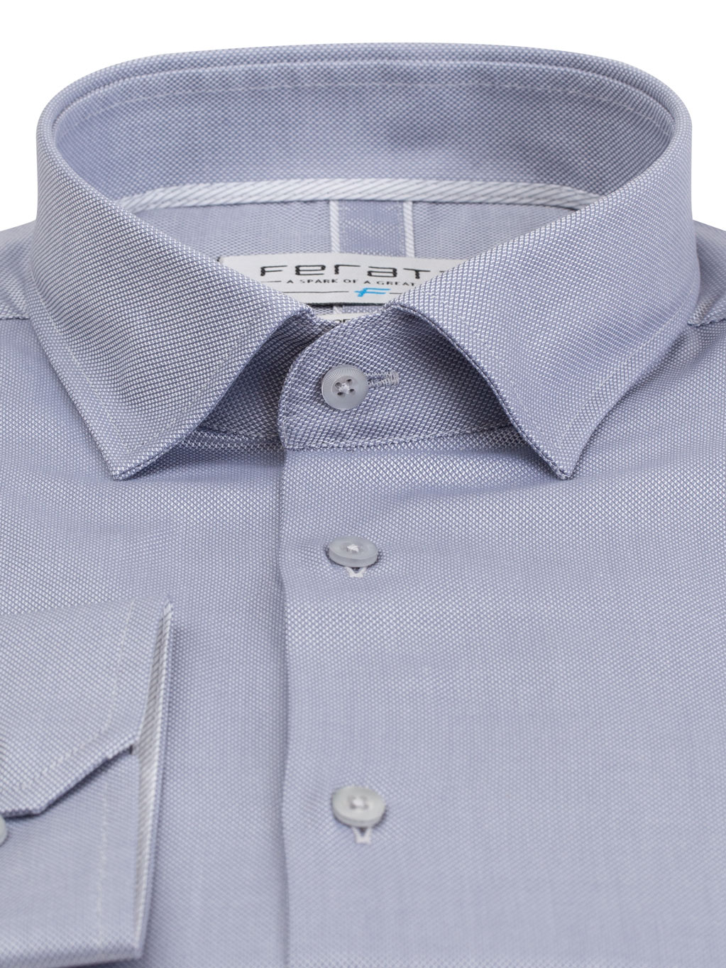 FERATT Pánská košile GABRIEL MODERN světle šedá Velikost: S