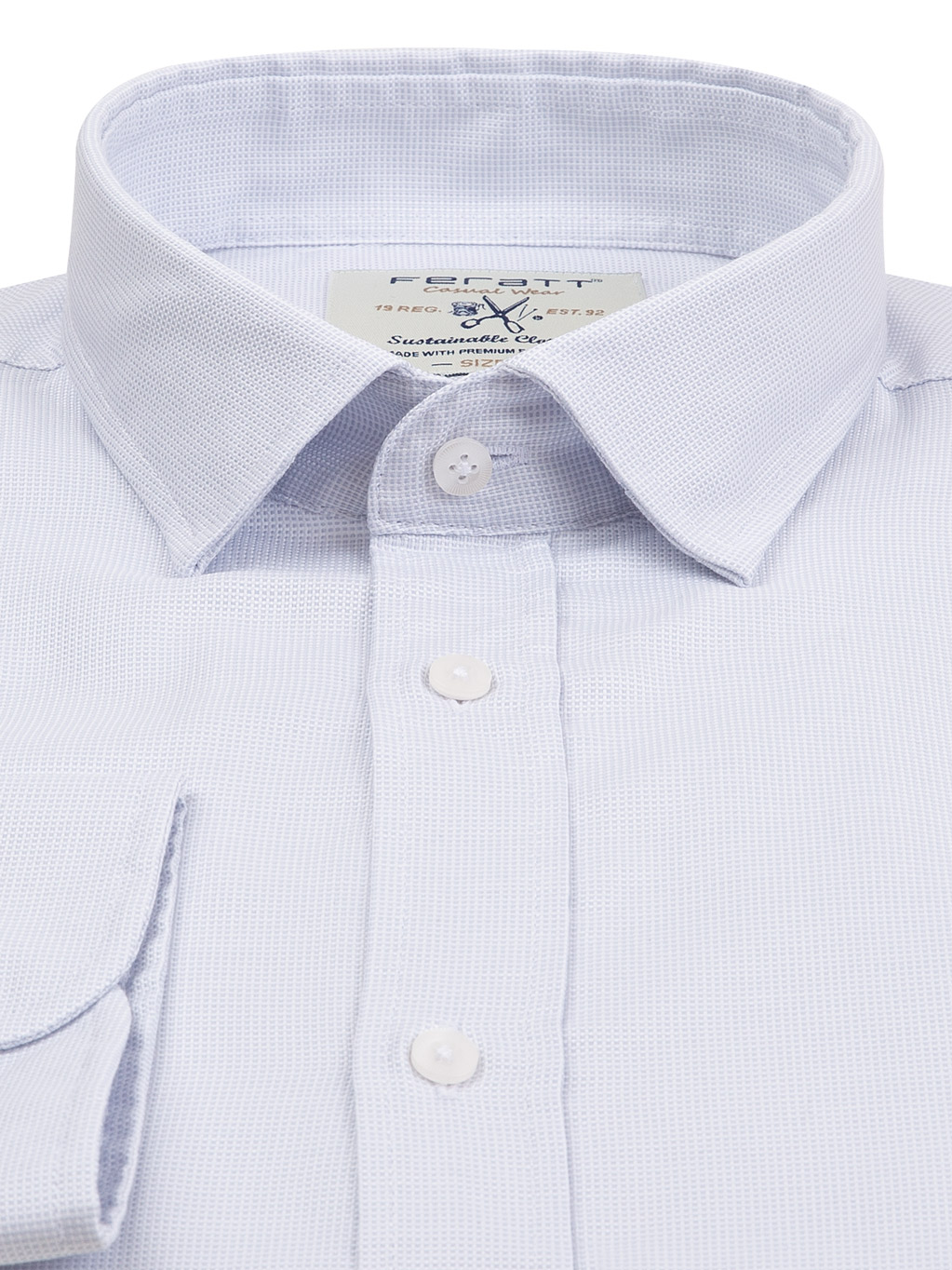 FERATT Pánská košile MARCO SLIM světle modrá Velikost: XXL