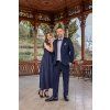 bílá košile se vzorem