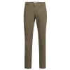 Pánské kalhoty chinos z bavlny olivově zelená