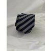 Modro-šedá hedvábná kravata Jake*s s diagonálními pruhy – 7 cm