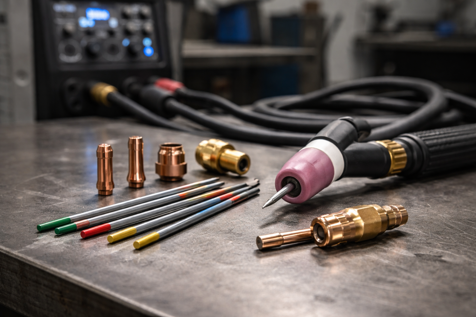 TIG: volfrámové elektródy (farby), brúsenie hrotu a voľba priemeru