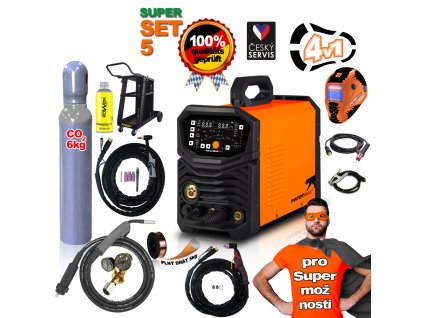 PANTERMAX® PanterWeld®4v1 200 MULTI-FUNCTION MIG/TIG/MMA/PLASMA SET5 invertorová zváračka