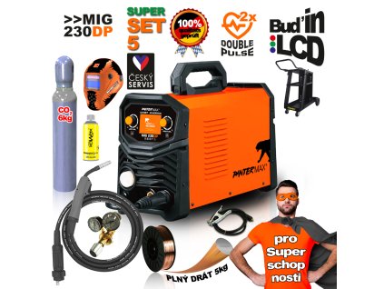 PANTERMAX® MIG230DP invertorový zvárací stroj MIG/TIG/MMA SET5