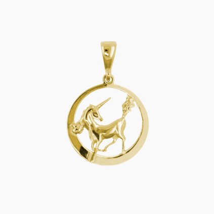 zlatý přívěšek Jednorožec panthera leo