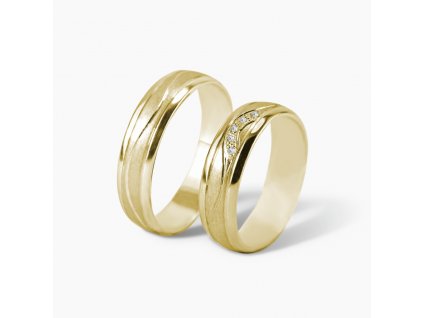 snubní prsteny tristan a izolda žluté zlato šperky jiříček