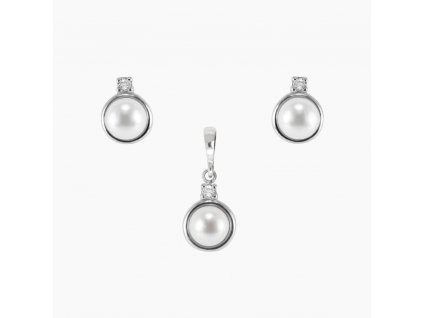 Sada stříbrných šperků s perlami Thalia