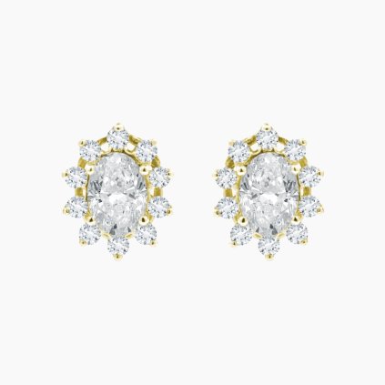 Eleanor zlaté náušnice na šroubek šperky panthera leo