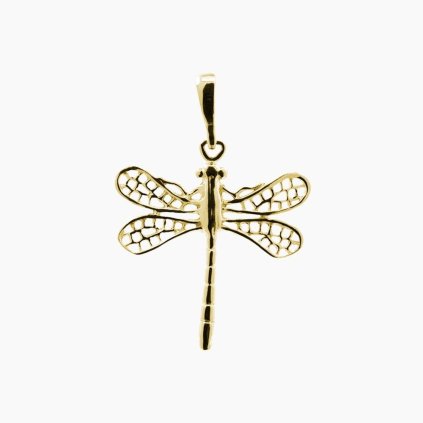 zlatý přívěsek vážka panthera leo