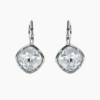 Marlow stříbrné náušnice swarovski zepředu