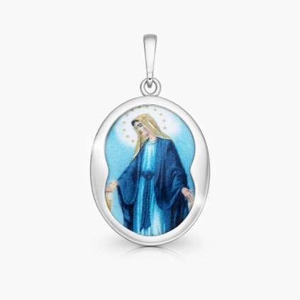 Stříbrný přívěsek madonka bílé zlato 446 759 4 české šperky panthera leo