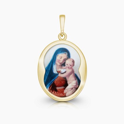 zlatý přívěsek madonka žluté zlato 446 759 2 české šperky panthera leo