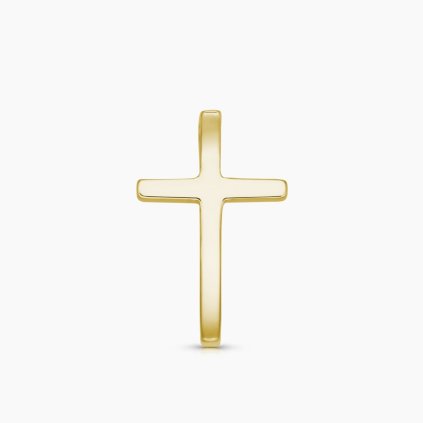 zlatý přívěsek moderní minimalistický kříž šperky panthera leo