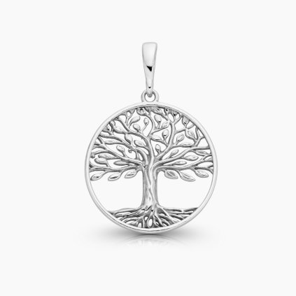 stříbrný přívěsek strom života šperky panthera leo bílé zlato