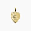 zlatý přívěsek srdce s rytinou felicity panthera leo