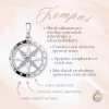 zlatý přívěsek kompas česká výroba s diamanty symbolika