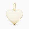 Amore velké srdce zlatý přívěsek žluté zlato personalizované šperky s rytinou panthera leo