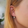 Gabriella náušnice kamínkové na klapku na uchu