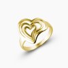 Amorette zlatý prsten srdce panthera leo