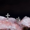 Stříbrné náušnice křížky Dainty cross